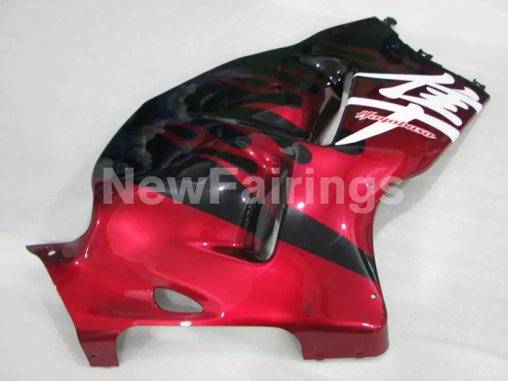 Black Red Flame - GSX1300R Hayabusa 99-07 Fairing Kit