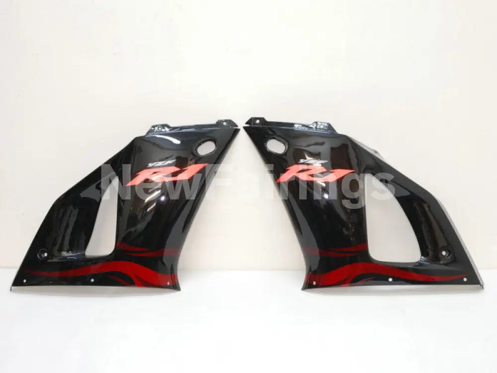 Black Red Flame - YZF-R1 00-01 Fairing Kit - Vehicles &