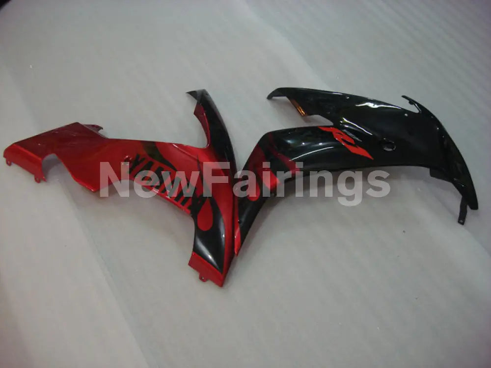 Black and Red Flame - YZF-R1 04-06 Fairing Kit - Vehicles &