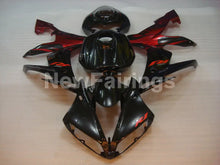 Carica l&#39;immagine nel visualizzatore di Gallery, Black and Red Flame - YZF-R1 04-06 Fairing Kit - Vehicles &amp;