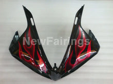 Carica l&#39;immagine nel visualizzatore di Gallery, Black Red Flame - YZF-R1 09-11 Fairing Kit - Vehicles &amp;