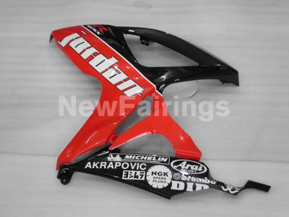 Black and Red Jordan - GSX-R600 06-07 Fairing Kit -