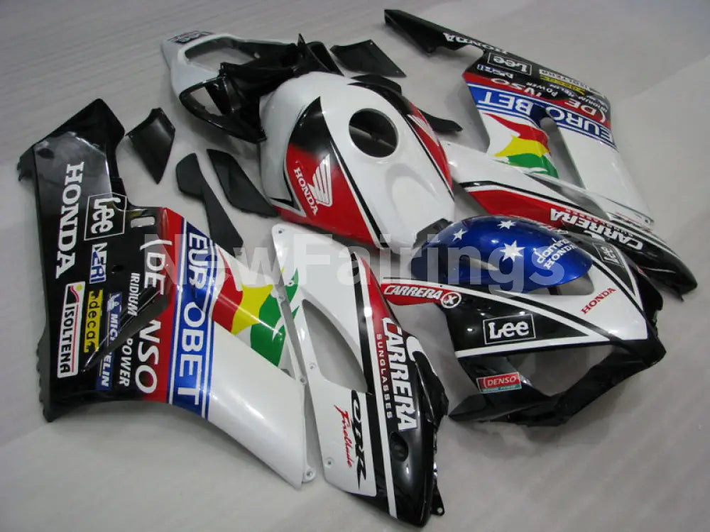 Black and Red White Lee - CBR1000RR 04-05 Fairing Kit -