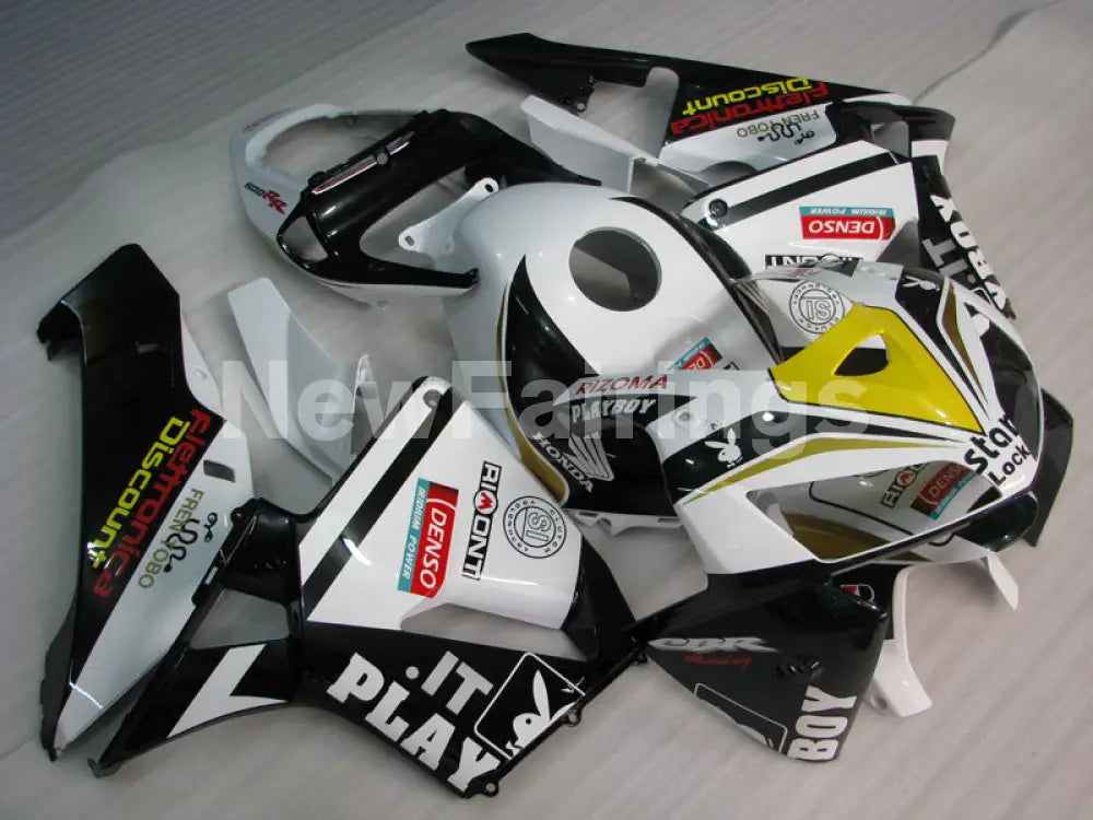 Black and White PlayBoy - CBR600RR 05-06 Fairing Kit -