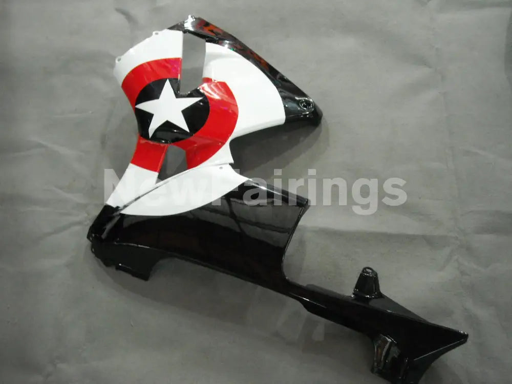 Black White and Red Star - CBR600RR 05-06 Fairing Kit -