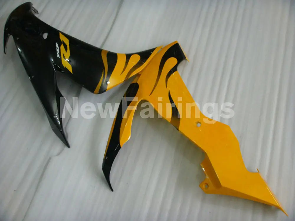 Black and Yellow Flame - YZF-R1 04-06 Fairing Kit