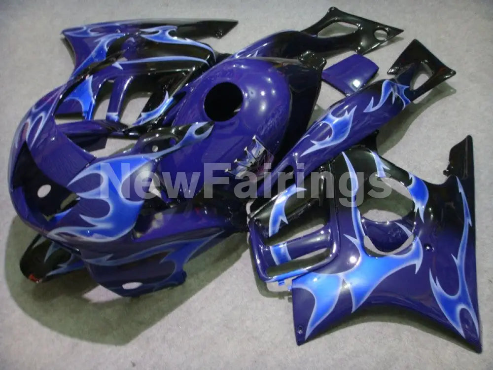 Blue and Black Flame - CBR600 F3 95-96 Fairing Kit -