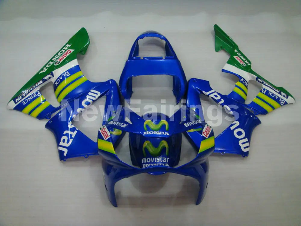 Blue and Green Movistar - CBR 929 RR 00-01 Fairing Kit -