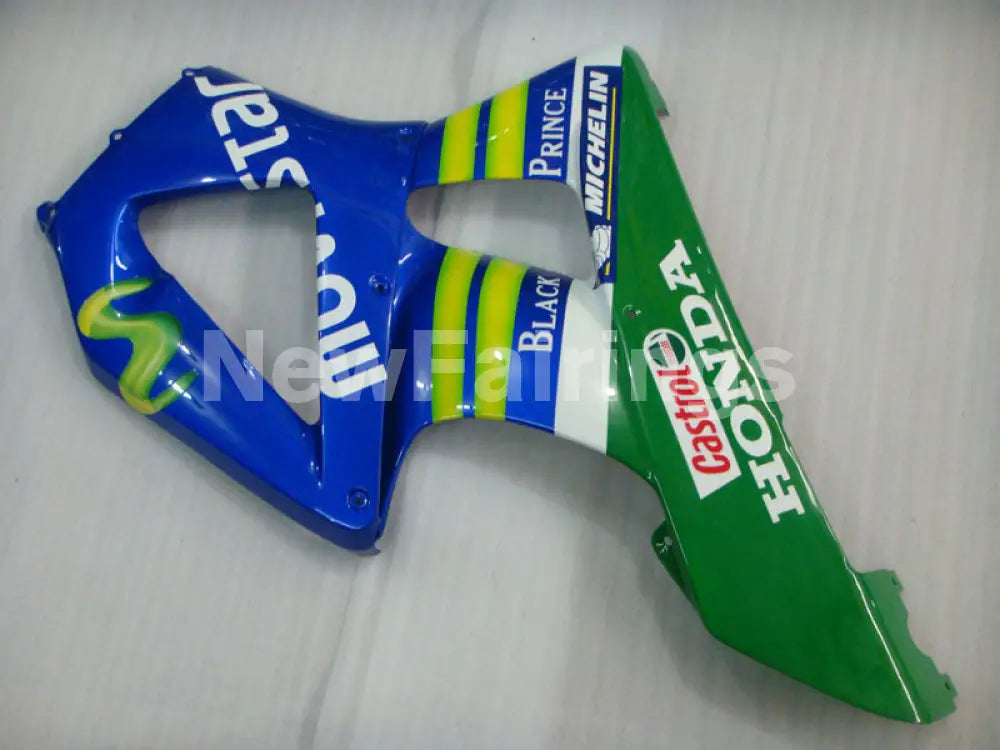 Blue and Green Movistar - CBR 929 RR 00-01 Fairing Kit -