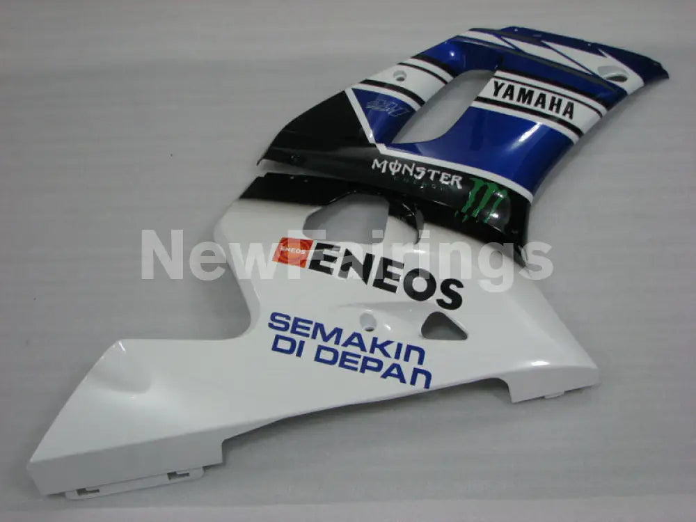 Blue and White Black ENEOS - YZF-R6 98-02 Fairing Kit Vehicles & Parts > Vehicle Parts & Accessories > Motor Vehicle