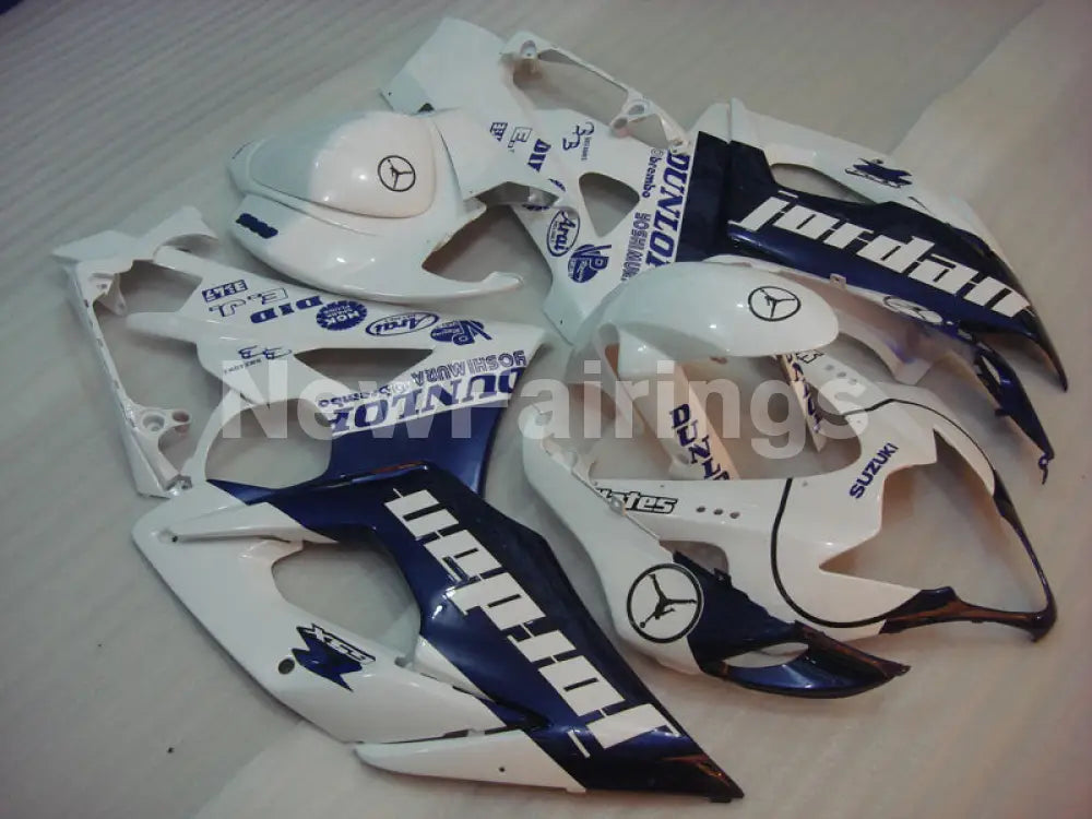 Blue and White Jordan - GSX - R1000 05 - 06 Fairing Kit