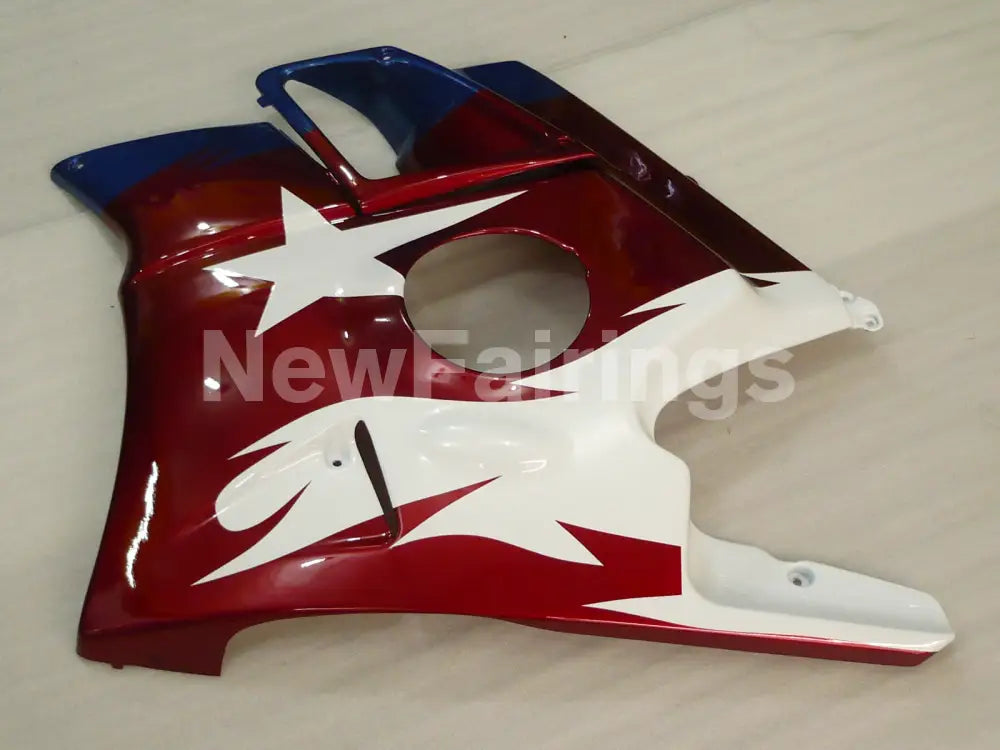 Blue and Wine Red Star - CBR600 F2 91-94 Fairing Kit -