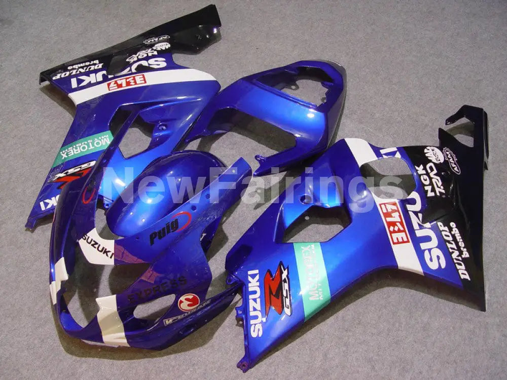 Blue and Black MOTOREX - GSX-R600 04-05 Fairing Kit -