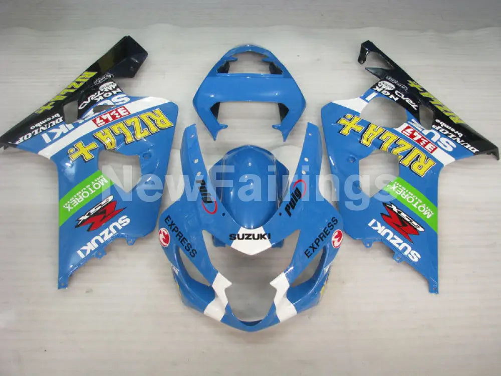 Blue White and Black Rizla - GSX-R750 04-05 Fairing Kit