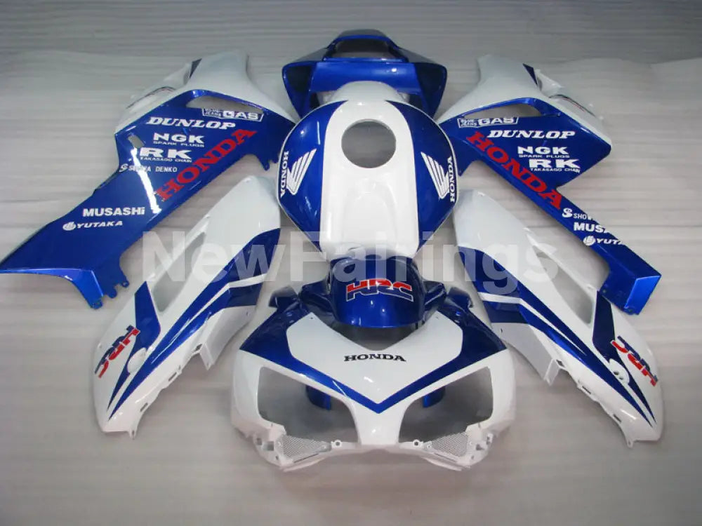 Blue and White Factory Style - CBR1000RR 04-05 Fairing Kit -