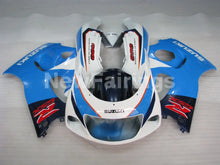 Carica l&#39;immagine nel visualizzatore di Gallery, Blue White Factory Style - GSX-R750 96-99 Fairing Kit