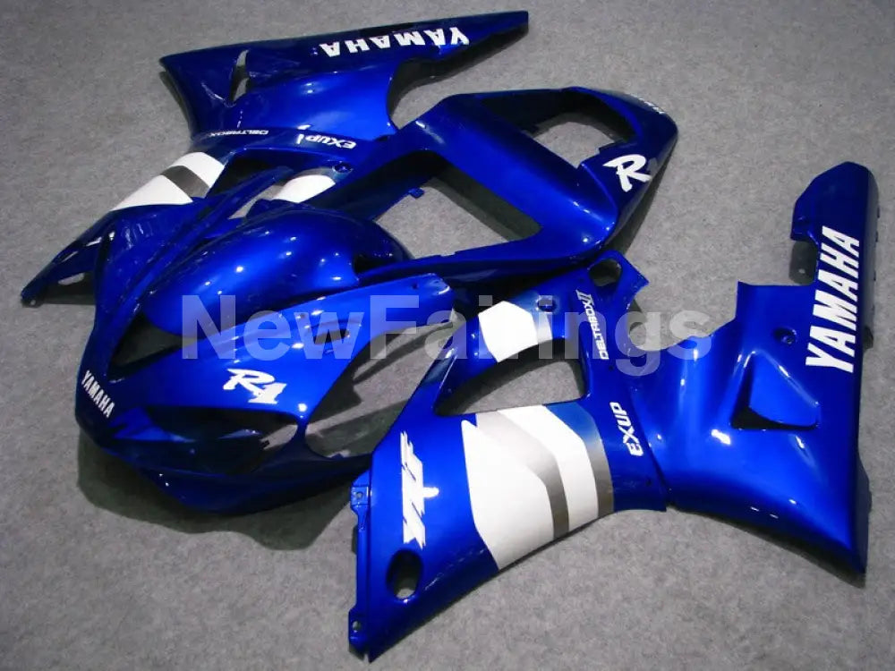 Blue White Factory Style - YZF-R1 00-01 Fairing Kit