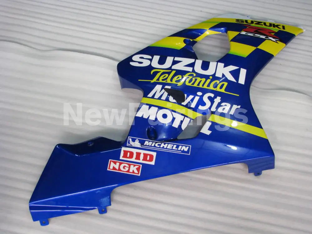 Blue and Yellow Movistar - GSX-R750 04-05 Fairing Kit