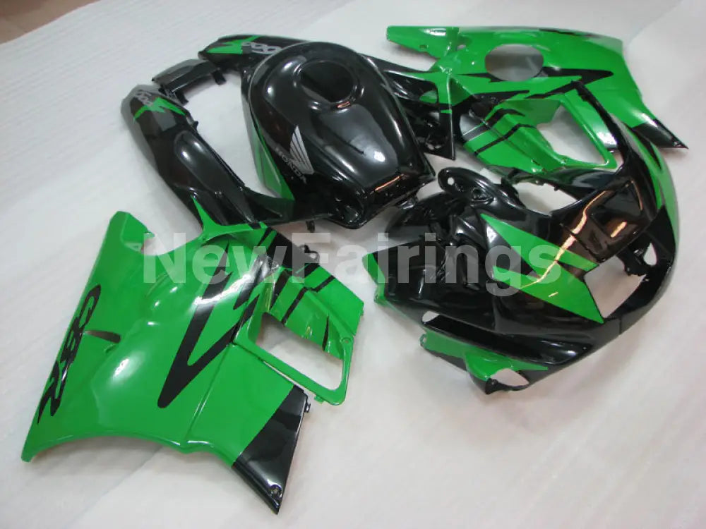 Green and Black Factory Style - CBR600 F2 91-94 Fairing Kit