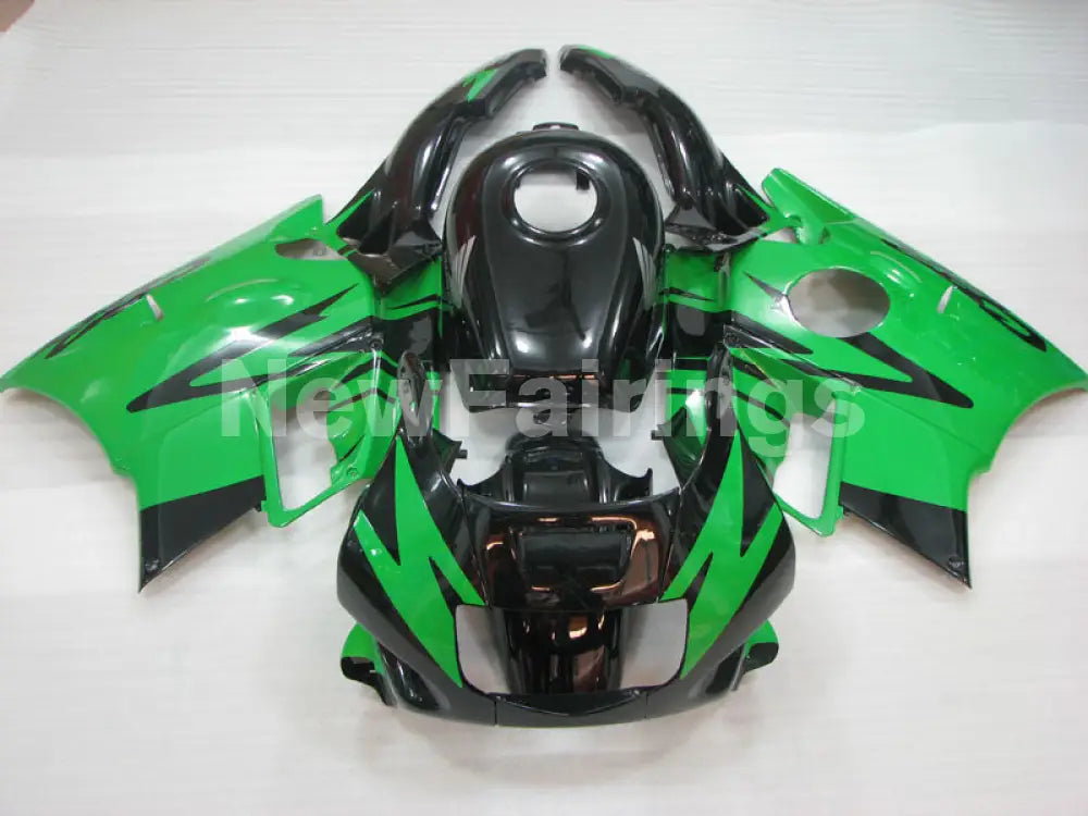 Green and Black Factory Style - CBR600 F2 91-94 Fairing Kit