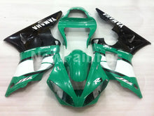 Carica l&#39;immagine nel visualizzatore di Gallery, Green and Black Factory Style - YZF-R1 00-01 Fairing Kit