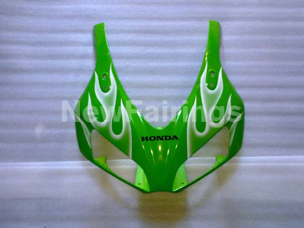 Green and White Flame - CBR1000RR 06-07 Fairing Kit -