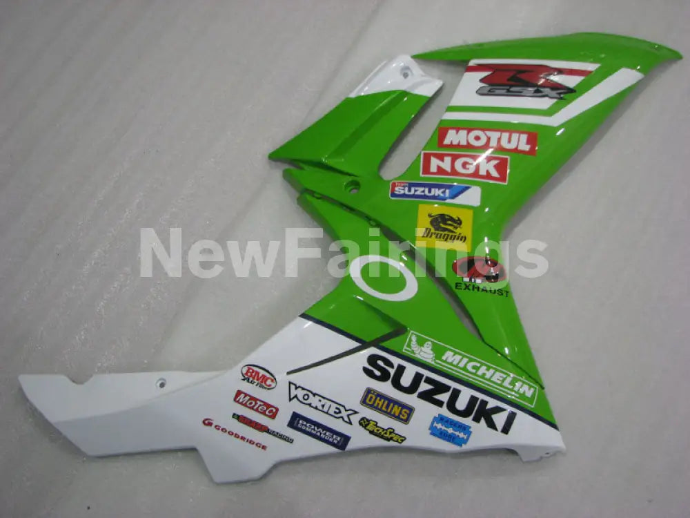 Green and White MOTUL - GSX-R750 11-24 Fairing Kit Vehicles