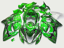 Carica l&#39;immagine nel visualizzatore di Gallery, Green and Black Flame - GSX1300R Hayabusa 08-20 Fairing Kit