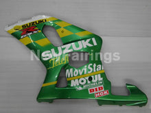 Carica l&#39;immagine nel visualizzatore di Gallery, Green and Yellow Movistar - GSX-R600 01-03 Fairing Kit -