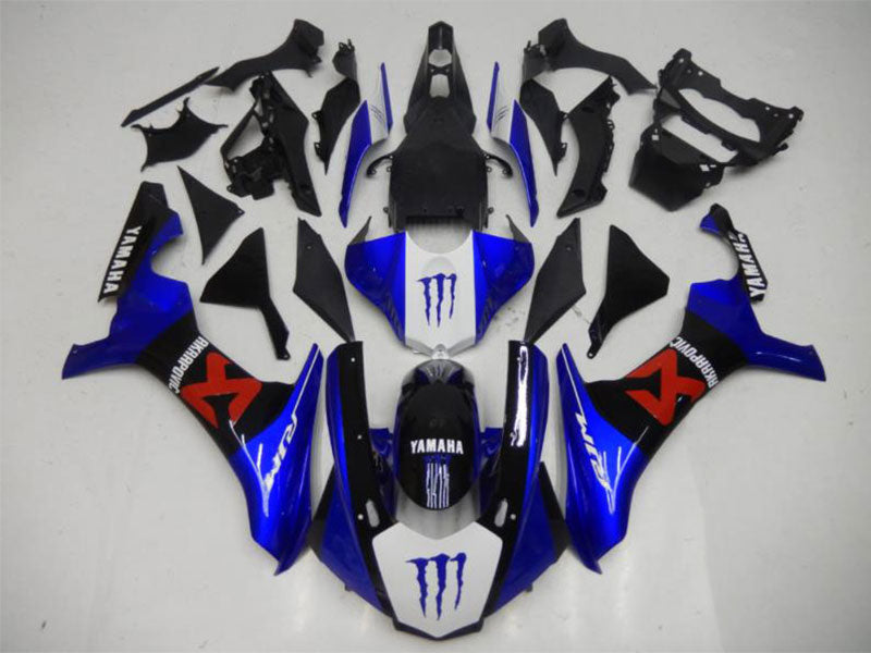 Blue White and Black Monster - YZF-R1 15-19 Fairing Kit