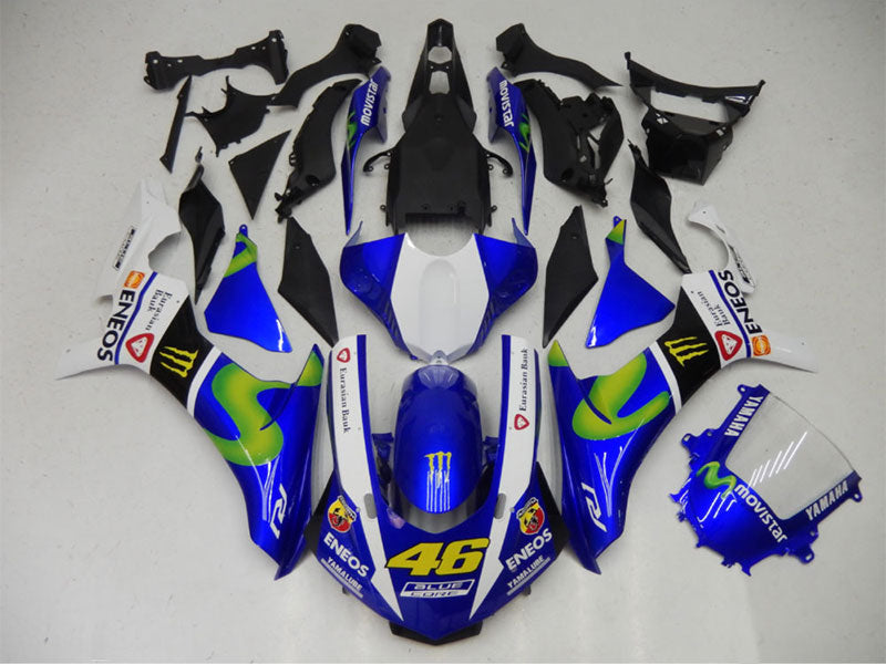 Blue and White Movistar - YZF-R1 15-19 Fairing Kit