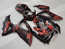 Carica l&#39;immagine nel visualizzatore di Gallery, Matte Black and Orange Corona - GSX-R600 08-10 Fairing Kit