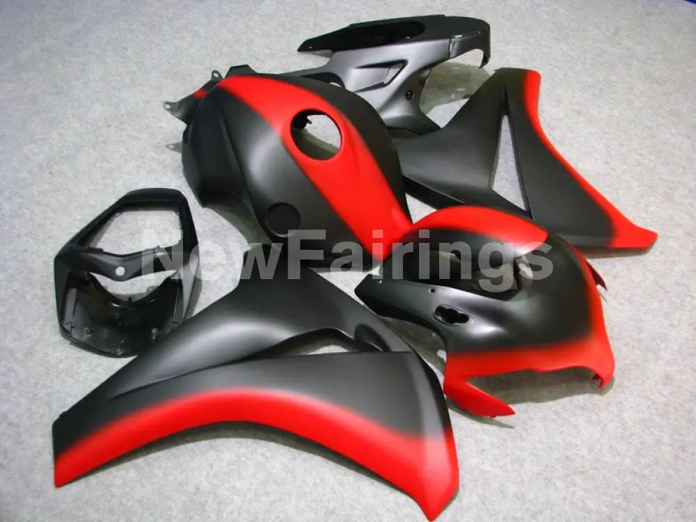 Matte Black and Red No decals - CBR1000RR 08-11 Fairing Kit