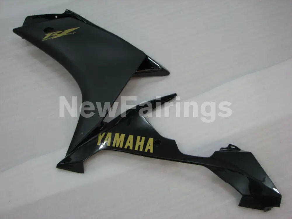 Matte Black Black Golden Stickers Factory Style - YZF-R1