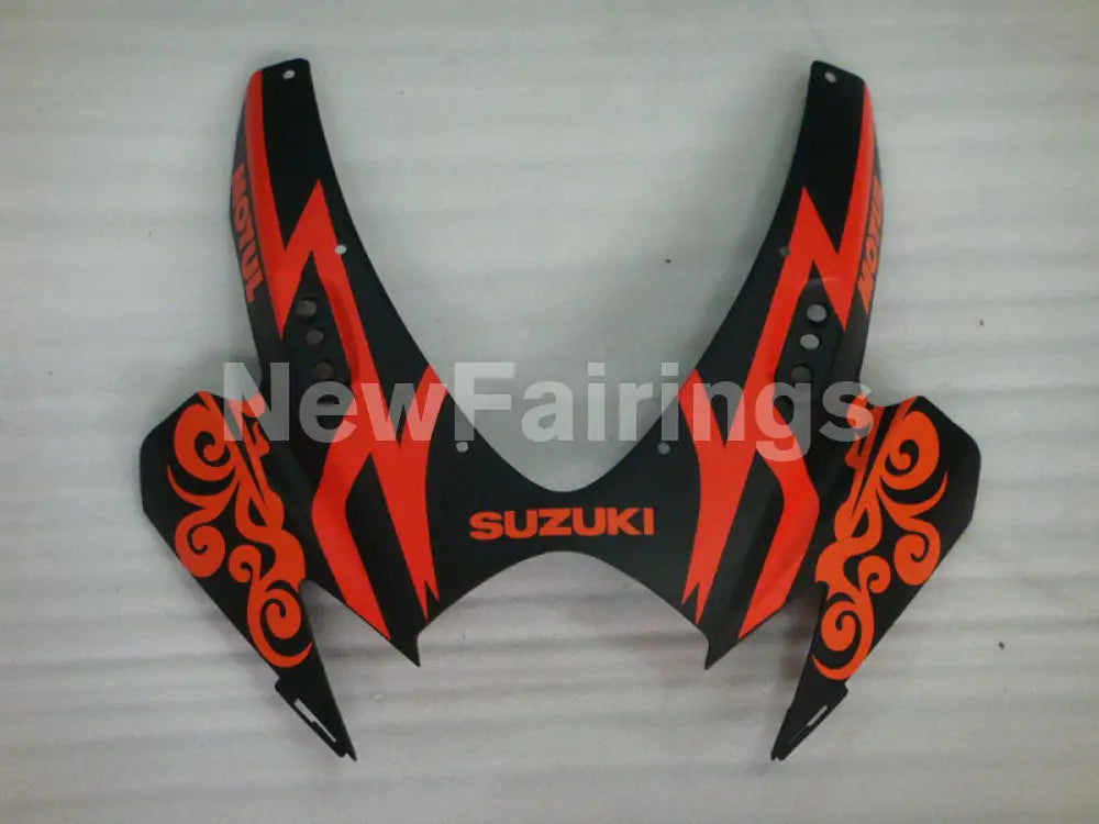 Matte Black and Orange Corona - GSX-R600 06-07 Fairing Kit