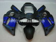 Carica l&#39;immagine nel visualizzatore di Gallery, Matte Black with Blue Decals Factory Style - YZF-R6 98-02 Fairing Kit Vehicles &amp; Parts &gt; Vehicle Parts &amp; Accessories &gt;