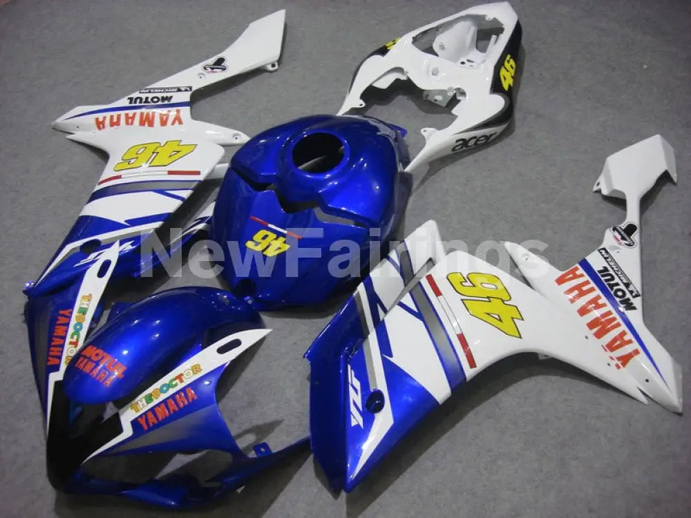 Number 46 Blue White FIAT - YZF-R1 07-08 Fairing Kit