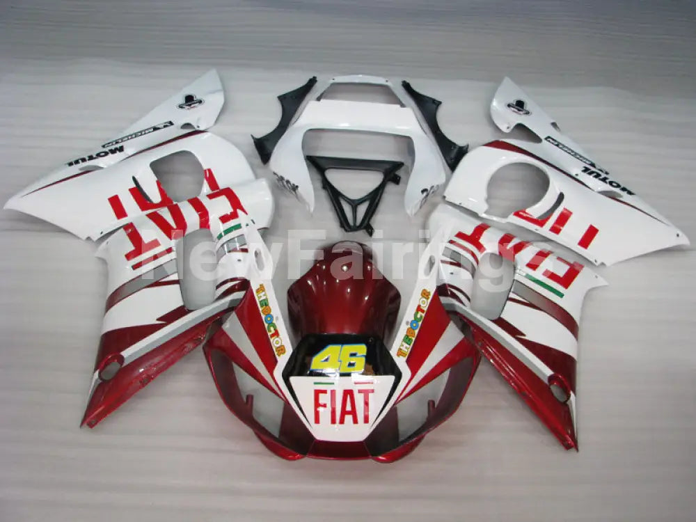 Number 46 White and Red FIAT - YZF-R6 98-02 Fairing Kit Vehicles & Parts > Vehicle Parts & Accessories > Motor Vehicle