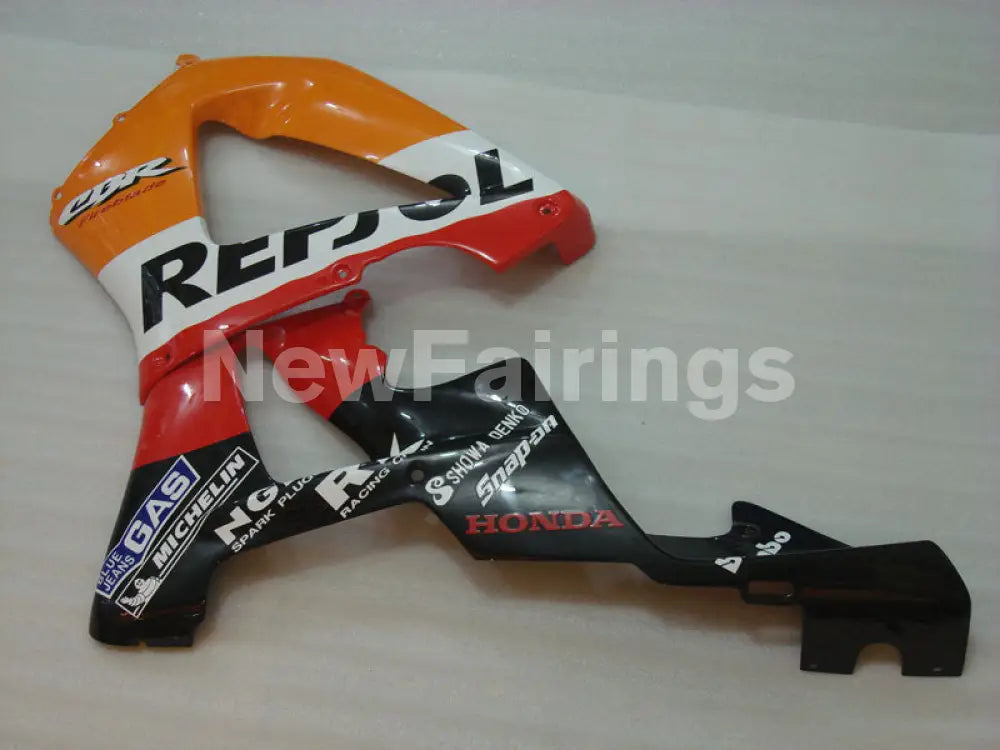 Orange and Red Black Repsol - CBR 929 RR 00-01 Fairing Kit -