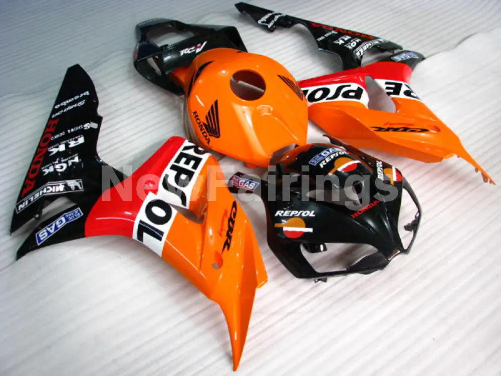 Orange Black and Red Repsol - CBR1000RR 06-07 Fairing Kit -