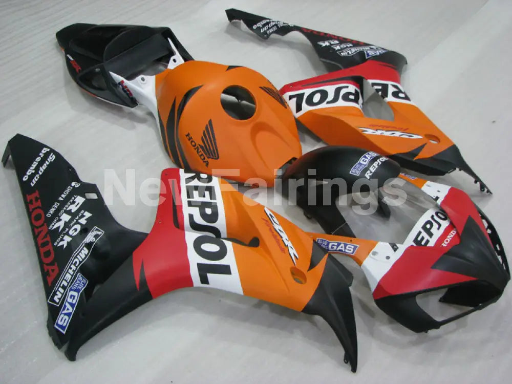 Orange and Matte Black Red Repsol - CBR1000RR 06-07 Fairing