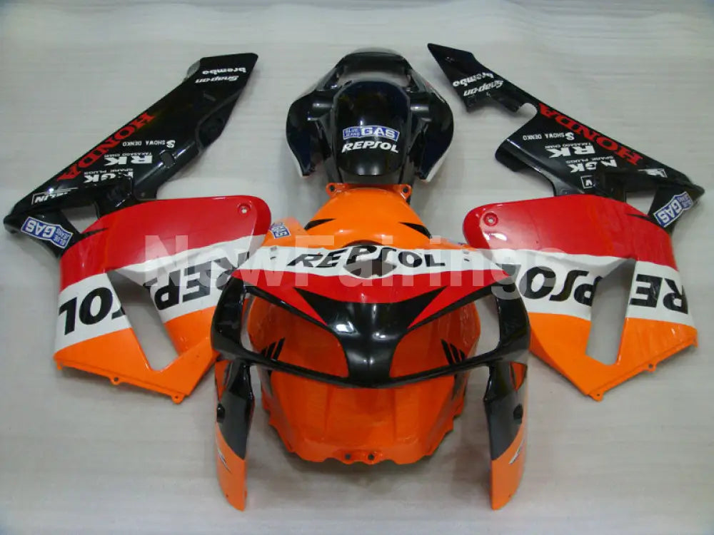 Orange Red and Black Repsol - CBR600RR 05-06 Fairing Kit -