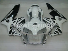 Carica l&#39;immagine nel visualizzatore di Gallery, Pearl White and Black Fire - CBR600RR 03-04 Fairing Kit -