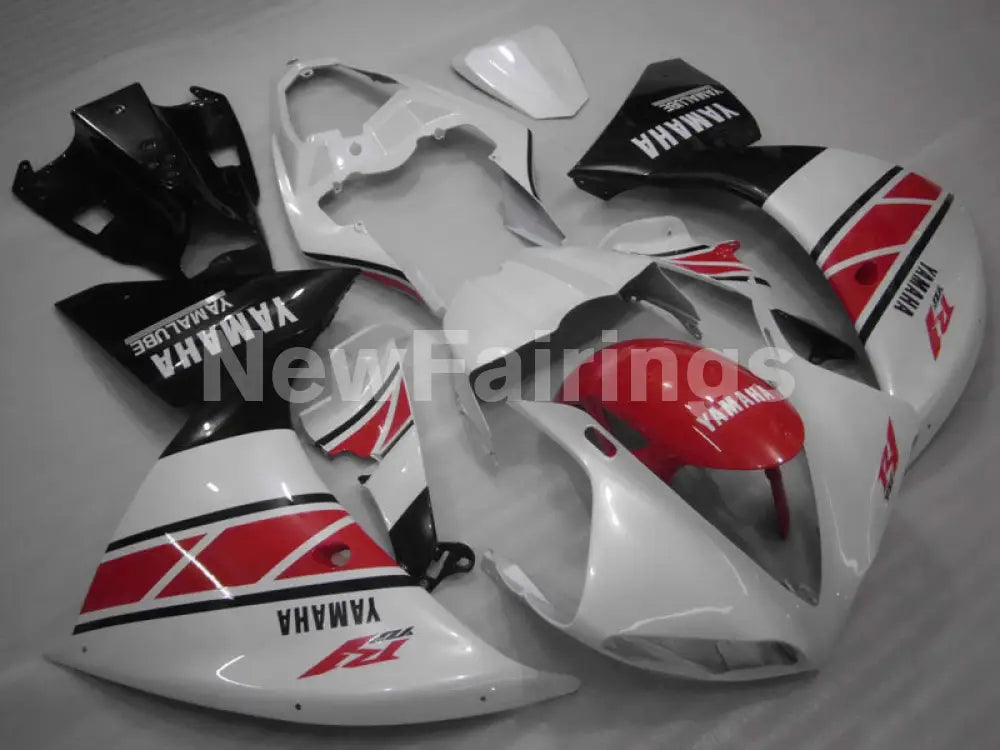 Pearl White Red Black Factory Style - YZF-R1 12-14 Fairing