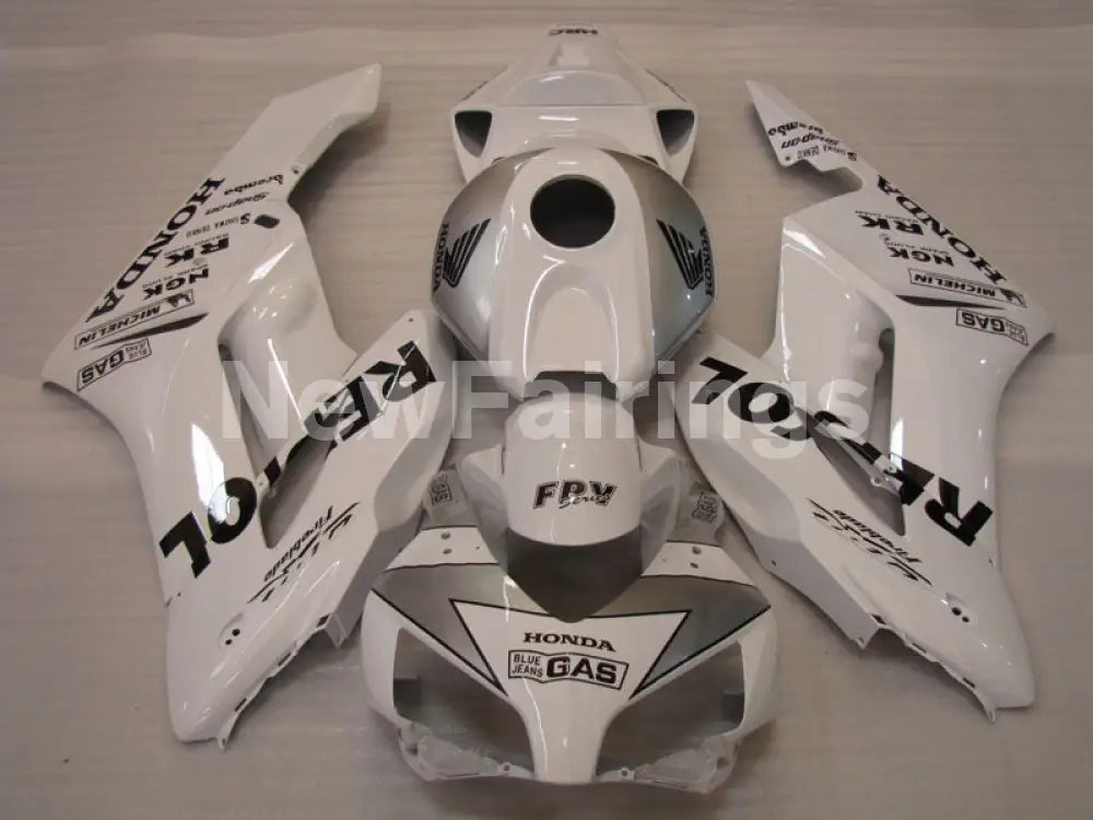 Pearl White and Silver Repsol - CBR1000RR 04-05 Fairing Kit