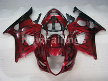 Carica l&#39;immagine nel visualizzatore di Gallery, Red and Black Flame - GSX - R1000 03 - 04 Fairing Kit