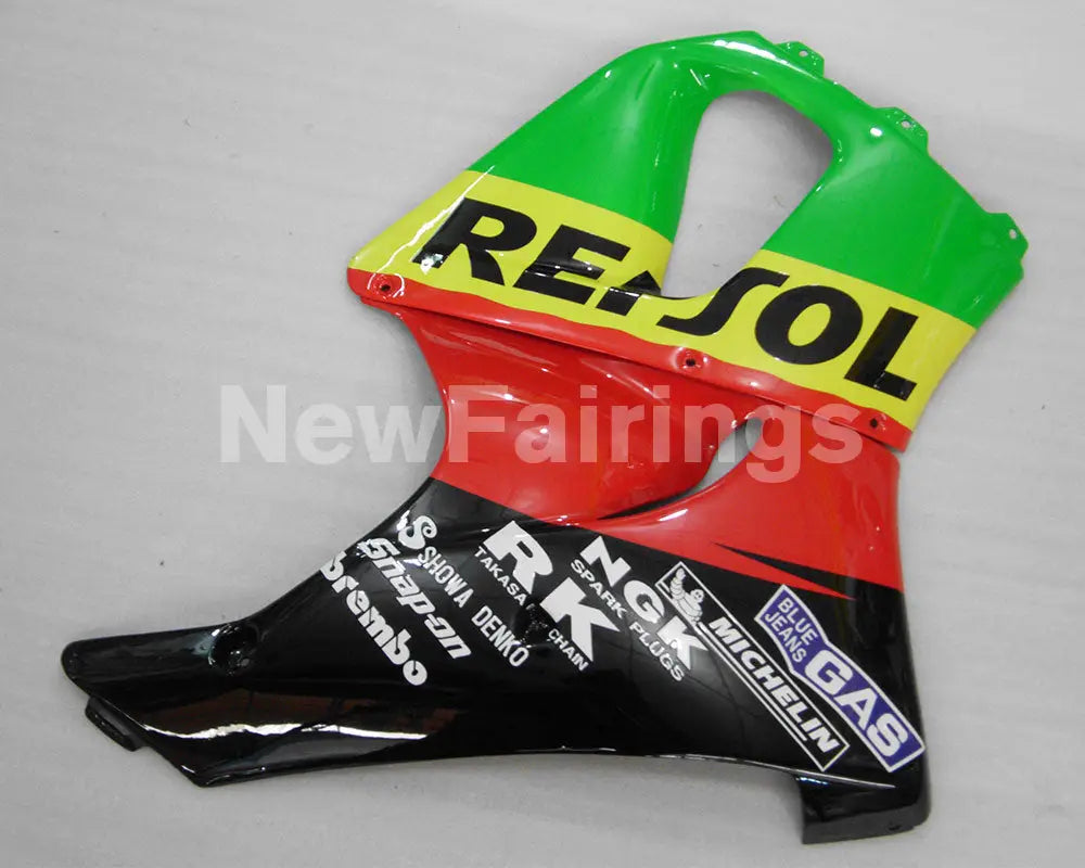 Red and Green Yellow Repsol - CBR 919 RR 98-99 Fairing Kit -