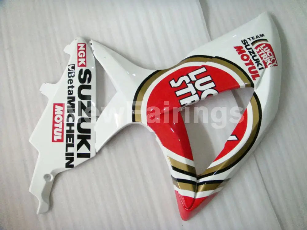 Red and White Lucky Strike - GSX-R750 08-10 Fairing Kit