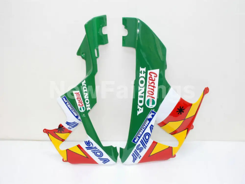 Red and Yellow Green Castrol - CBR 929 RR 00-01 Fairing Kit