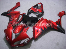 Carica l&#39;immagine nel visualizzatore di Gallery, Red Black Flame - YZF-R1 07-08 Fairing Kit - Vehicles &amp;